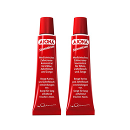 아조나 플루이드 프리 치약 25ml 2팩 Ajona Toothpaste concentrate fluoride-free 25 ml