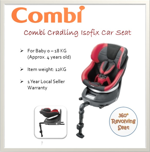 combi cradling 360 isofix