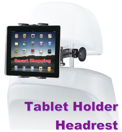 Car Headrest Holder WANPOOL Angle Adjustable Car Headrest Mount Holder for 7-10 Inch Fire Tablets 