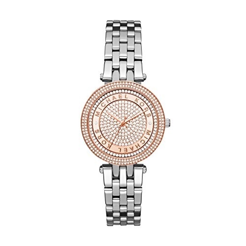 michael kors silvertone darci watch