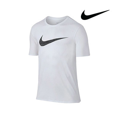 white nike swoosh t shirt