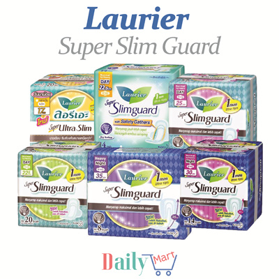 Daily Mart Sg Laurier Super Slimguard Sanitary Pads Day Night Heavy Light 17cm 22 5cm 25cm 30cm 35cm