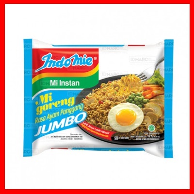 5 pcs indomie goreng jumbo ayam panggang