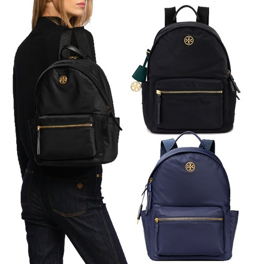 Qoo10 TORY BURCH PIPER NYLON ZIP BACKPACK 73857 100 AUTHENTIC