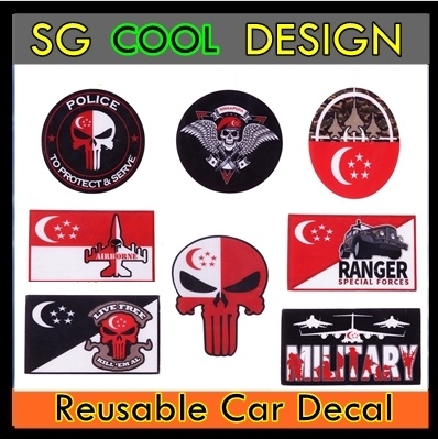 reusable car decals