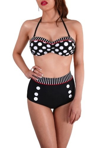 Qoo10 Runcity Sodacoda Damen Retro Vintage Sexy Pin Up Push Up Bikini Set Sportswear