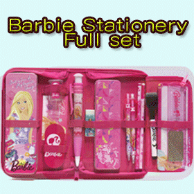 barbie stationery kit