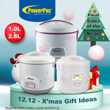 PowerPac Rice Cooker with Steamer 1L (PPRC64) 