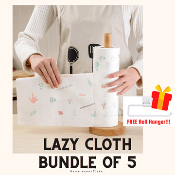 25PCS Reusable Lazy Rag Nonwoven Towels Kitchen Dish Cloth Paper