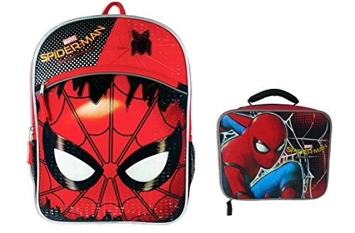 spider man bookbag with lunch box