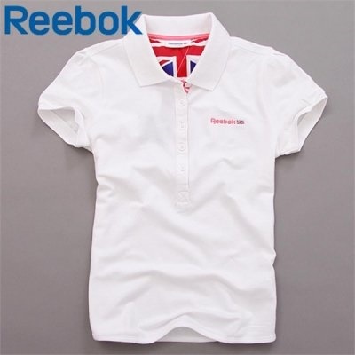 reebok polo shirts womens white