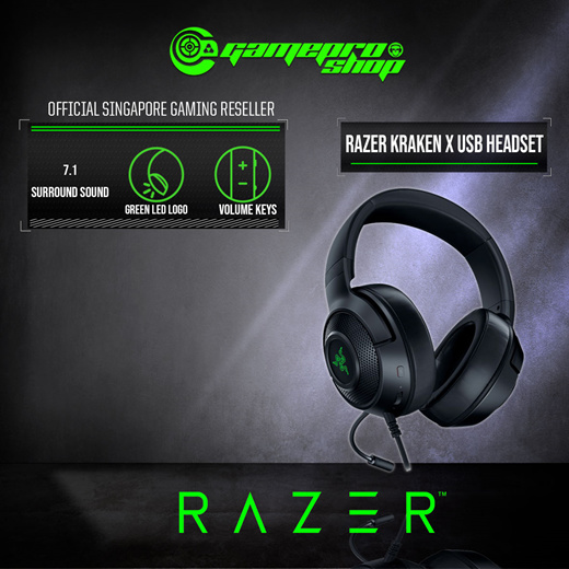 Qoo10 Razer Kraken X Usb Digital Surround Sound Gaming Headset Rz04 Computer Game