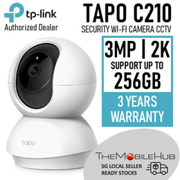 TP-Link Tapo C210 Camera, 2K UHD Night Vision 256GB Micro SD