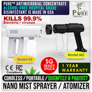 Nano Mist Sprayer Gun|Atomizer★Antimicrobial Disinfectant Fogger★Disinfects★Sanitizer Spray★