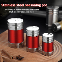 [Buy 3 Free Shipping]Spice jar stainless steel spice jar MSG jar pepper bottle household outdoor