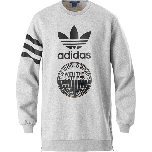 street graphic crew sweatshirt adidas