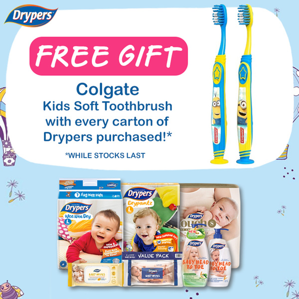 Buy Drypers Official 33 90nett Aftercoupon New Improved Drypers Wee Wee Dry Drypantz Touch Diapers Deals For Only S 59 9 Instead Of S 0