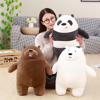 Qoo10 - 1pc 50cm Cartoon Cute We Bare Bears Plush Toy Doll Stuffed