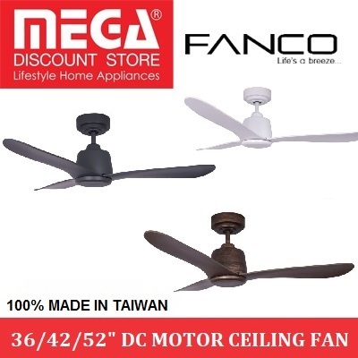 Fancofanco Eco Noos 36 42 52inch Dc Motor Ceiling Fan Optional Light Local Warranty