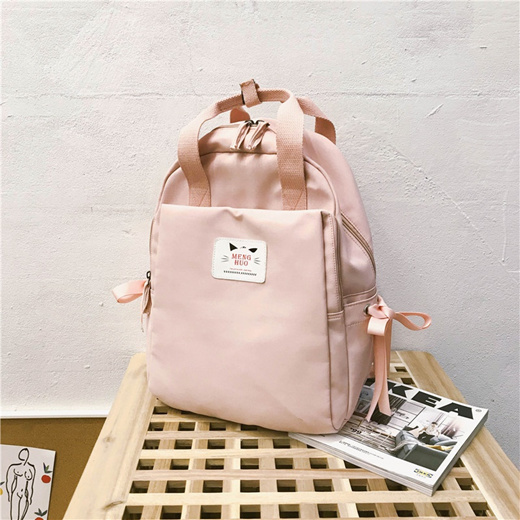 pink bow backpack