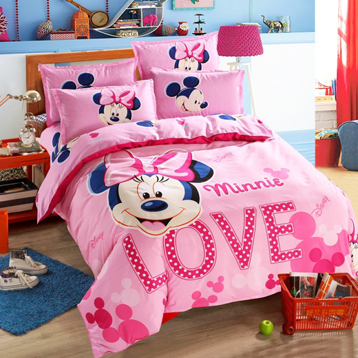 Qoo10 Mickey Mouse Minnie Children, Queen Size Mickey And Minnie Bedding