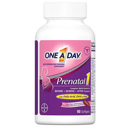 원 어 데이 프레나탈1 멀티 비타민 90정 폴산 DHA 철분 One A Day Prenatal Vitamins for Women 90 Count