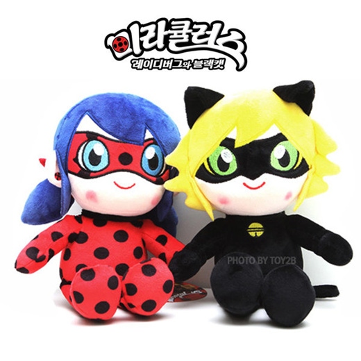 ladybug and cat noir plush