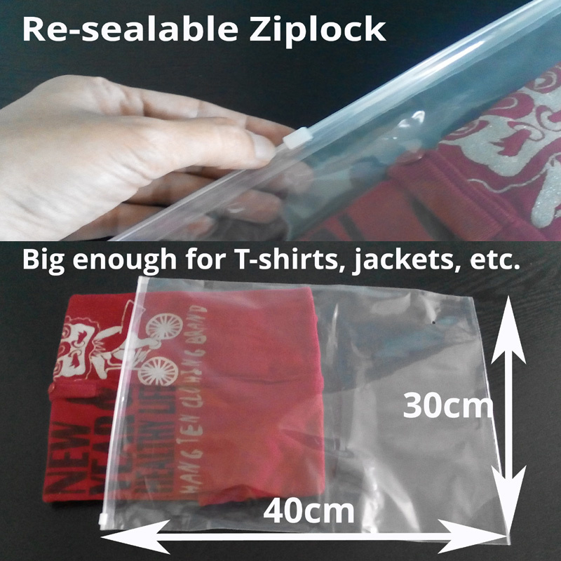 zip lock bags for clothes