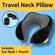 ⚡Free Gift : Eye mask and Pouch ⚡ U-Shape Travel Pillow / Neck Pillow / Travel Neck pillow