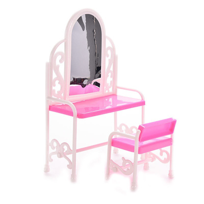 Qoo10 1 Set Fashion Dressing Table Chair For Barbies Kids Girls