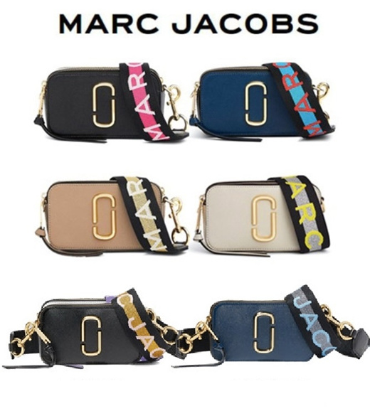 Marc Jacobs Logo Strap Snapshot Bag M0014146 French Grey Multi