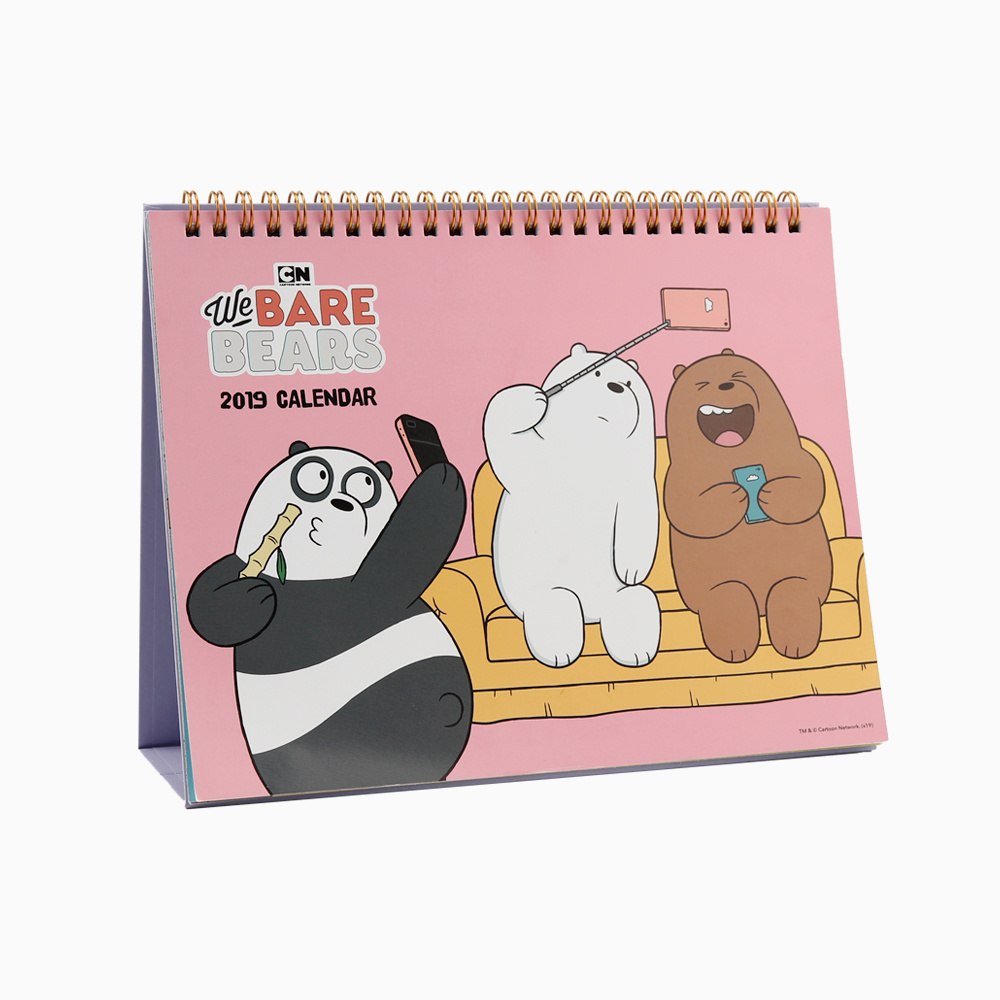 qoo10-character-goods-we-bare-bears-2019-calendar-k19cl02-stationery-supplies