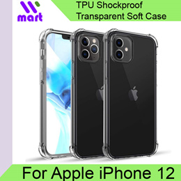 iPhone 12 Case Transparent Shockproof with Airbags / Protective Cover for iPhone 12 / iPhone 12 Pro