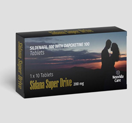 Sidana Super Drive (Sildenafil 100 mg + Dapoxetine 100 mg) 10 Tablets