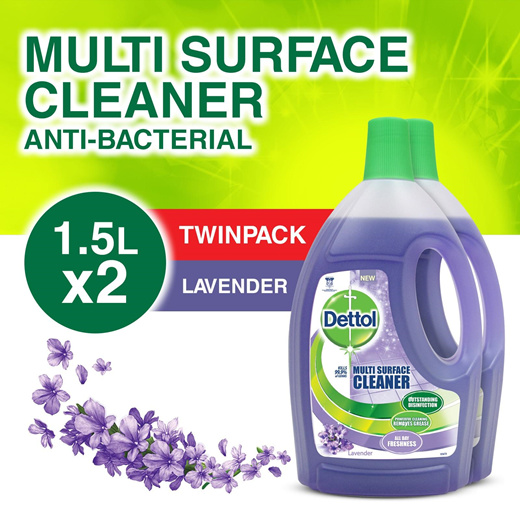 Qoo Dettol In Disinfectant Multi Surface Cleaner Lavender Value Pa Household