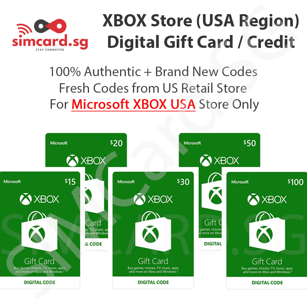 xbox game gift card