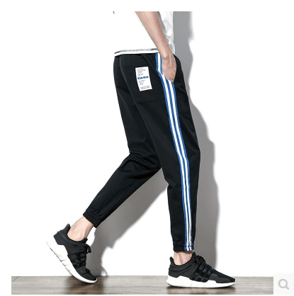 men's striped casual pants