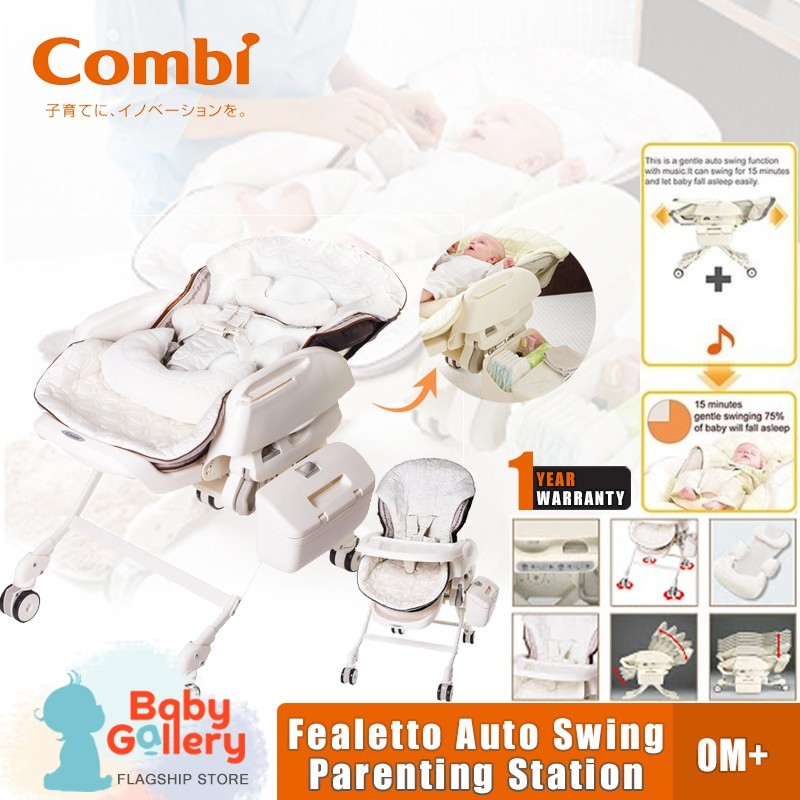 combi auto swing high chair