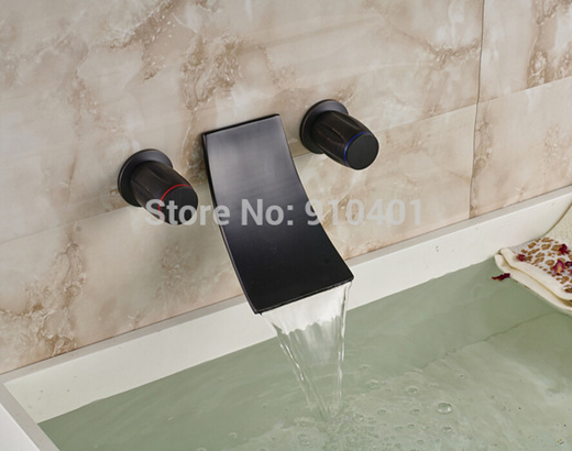 Qoo10 Wall Mounted Oil Rubbed Bronze Waterfall Bathroom Sink