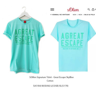 SOMEN Signature Tshirt Great Escpae Blue