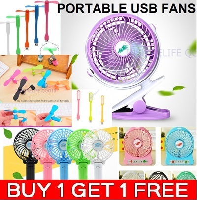 PORTABLE MINI USB CLIP FAN DESK TABLE HANDHELD STROLLER FAN TRAVEL LIGHT WEIGHT STRONG WIND Deals for only S$21.9 instead of S$21.9