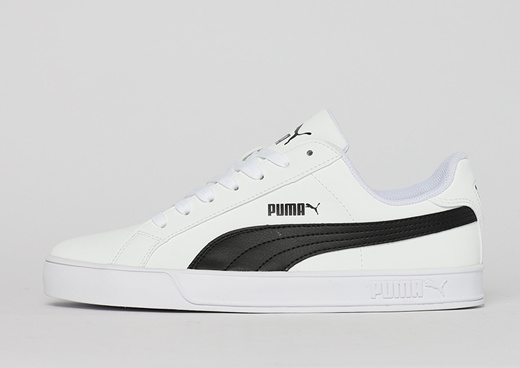 puma smash vulc white sneakers