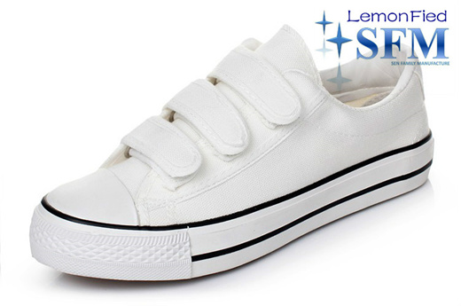 canvas white school shoes