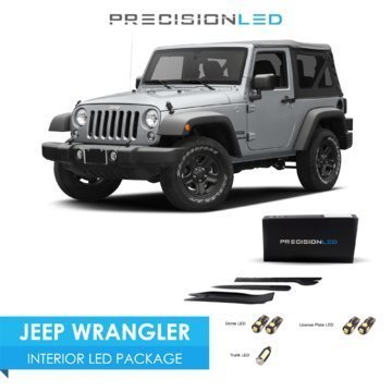 93 00 50 Precision Led Jeep Wrangler Jk Led Interior Lighting Kit With License Plate Led S Install Tools 6