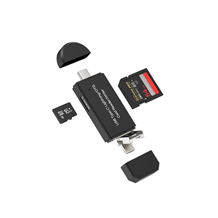 Qoo10 - iPhone SD Card Reader Micro sd Adapter Type c Micro usb ...