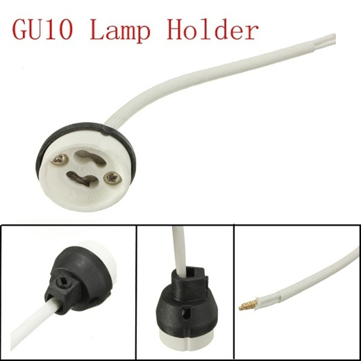 gu10 lamp holder with long leads