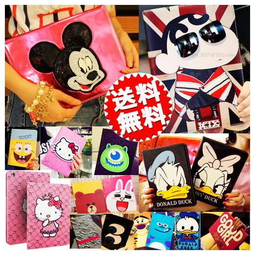 Qoo10 Free Shipping Ipad Case Ipad Pro Disney Cute Cartoon Feature Ipad Air Mobile Accessori