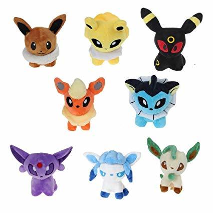 eevee evolution plushies