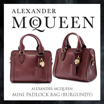 alexander mcqueen burgundy bag