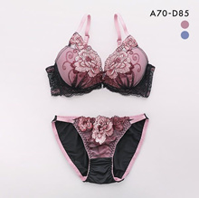 Qoo10 - [LAVORA] Korea Plus Size 4 Type Women Bra + Panties Set